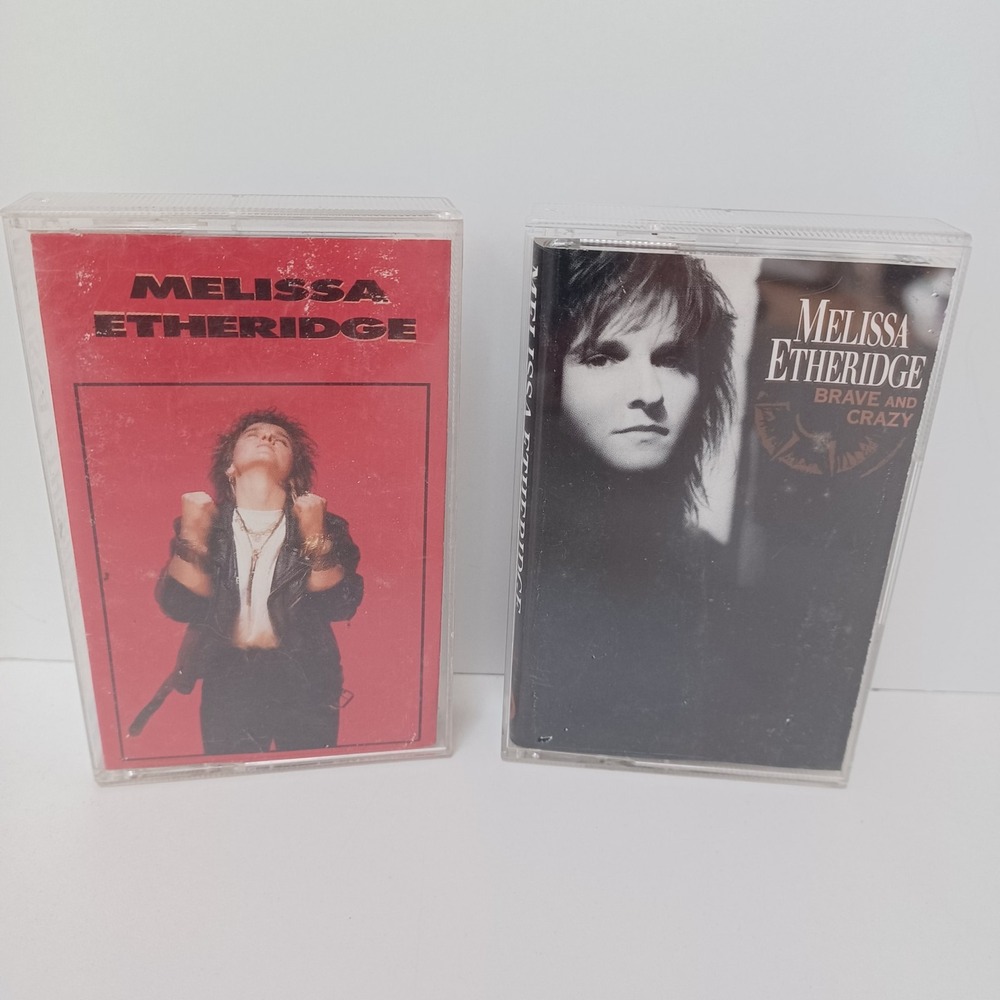 (Lot of 2) Cassette Tapes Melissa Etheridge Brave‎ and Crazy 1988 89 Island Rec
